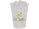 10 oz Economy Soft Sided Clear Plastic Custom Logo Cup- Large Quantity