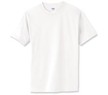 Gildan White Midweight Tee Shirt with Imprint