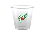 3.5 oz Soft Sided Clear Full Color Plastic Cup